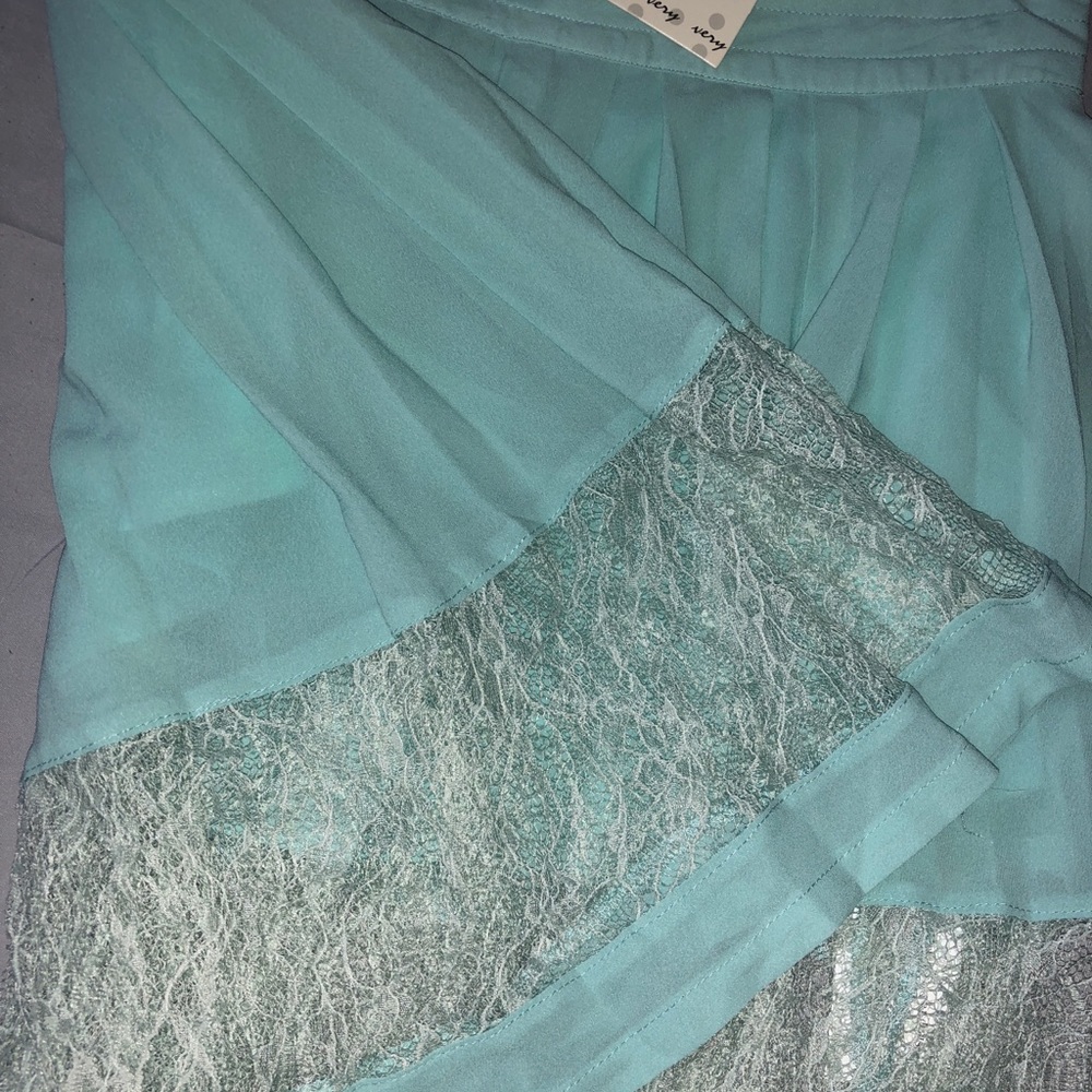 Teal Flowy skirt - size large